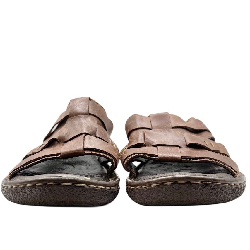 Born Sandals Leather Fisherman Slip On Casual Comfort Earthy Travel Brown 10 42