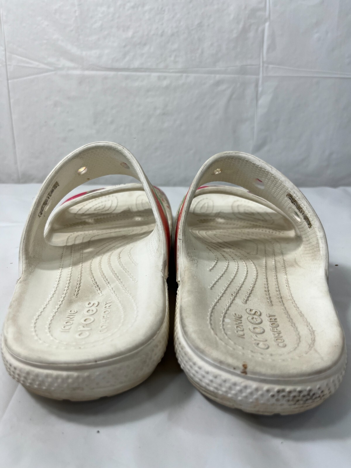 Classic Crocs Tie Dye Graphic Sandals Women’s 9 Men’s 7 Iconic Crocs Comfort