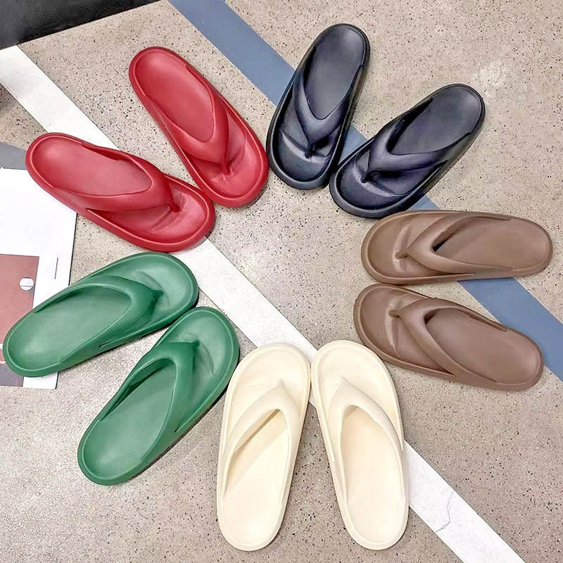Unisex Thick Sole Flip Flops Non Slip Shower Beach Summer Sandals Slippers