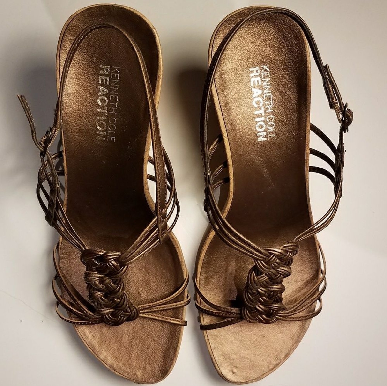 Kenneth Cole bronze wedges