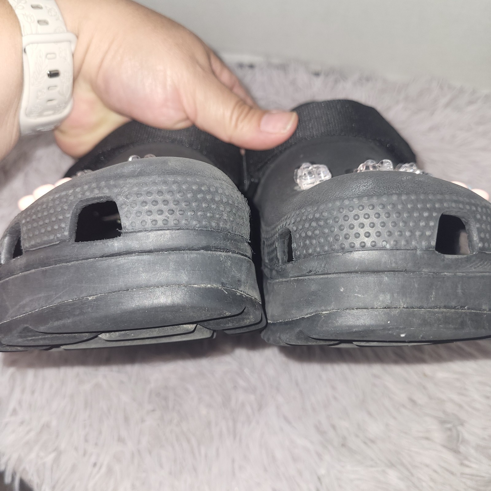 Crocs Hiker Xscape Black Classic Platform Sandals Men 4 Women 6 Adjustable Strap