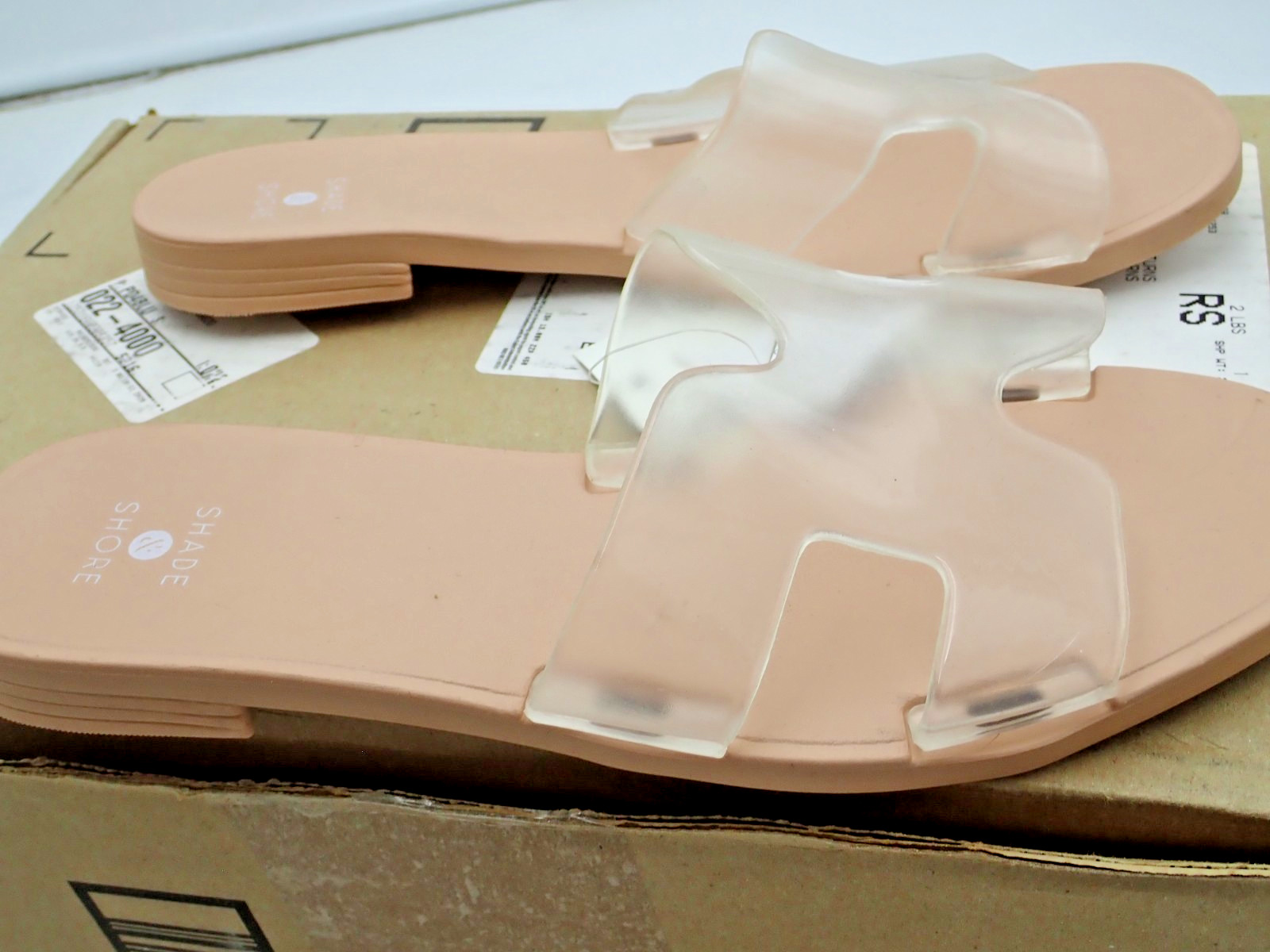 Shade & Shore Clear Bonnie Jelly Sandals Sizes 6, 7, 10, & 11