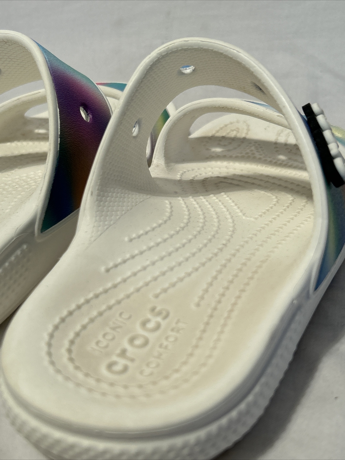 CROCS 207771-94S Men’s Sz 5 Women’s Sz 7 Multicolor Solarized Clog Sandals