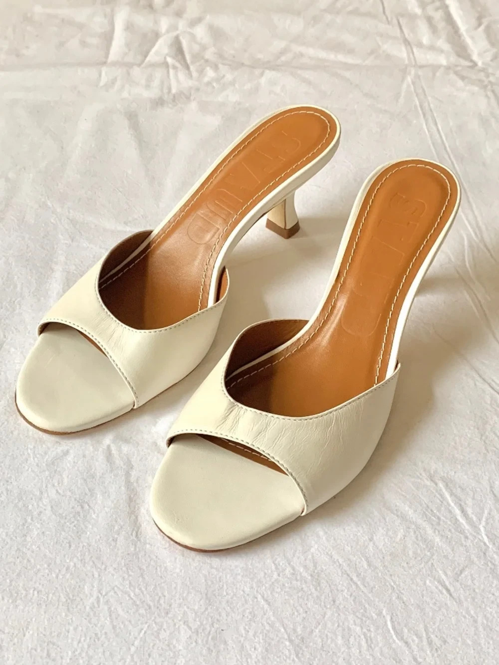 Staud Brigette Leather Heeled Sandals 36