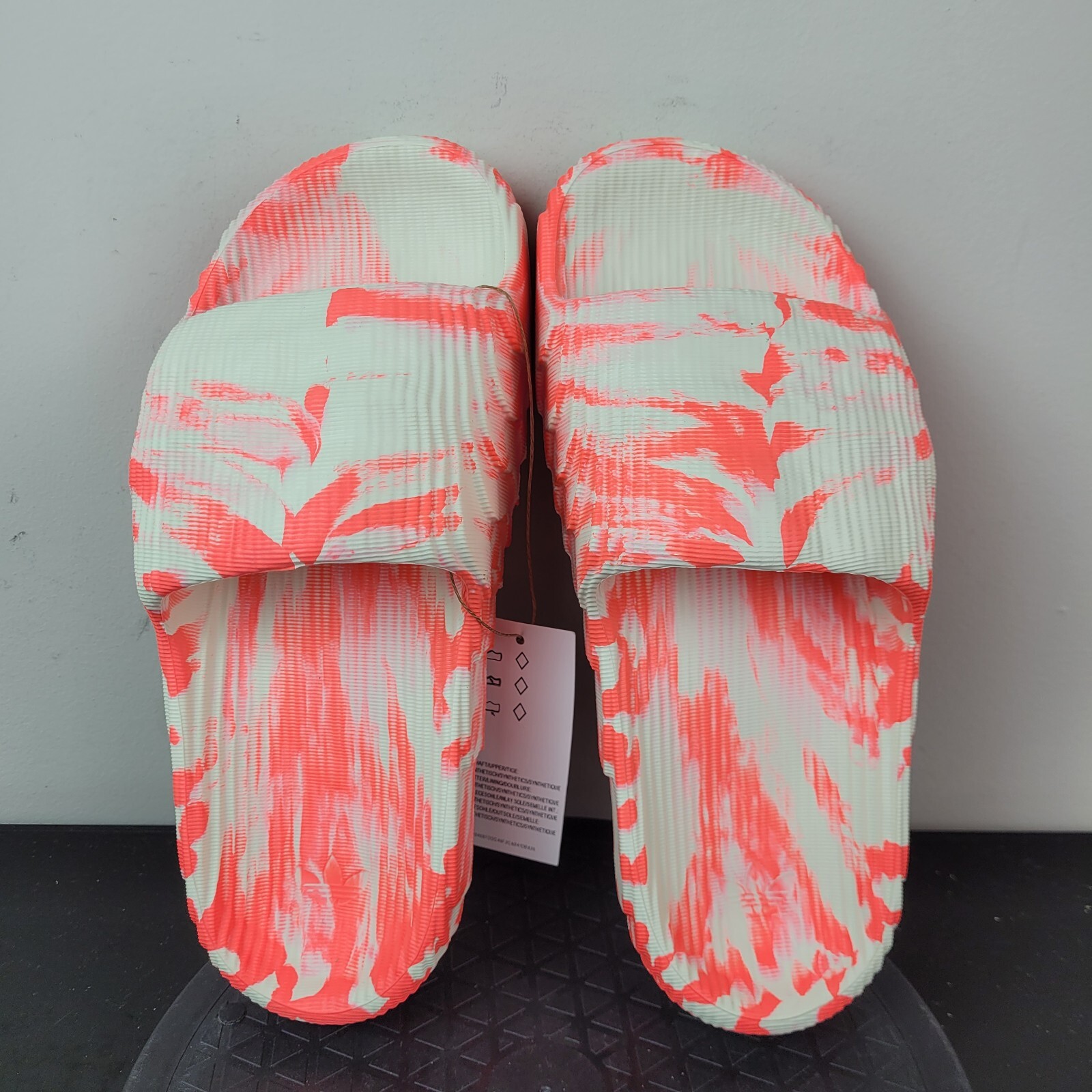 Adidas Adilette 22 W Slide Sandals Ivory Solar Red Shoes IE5647 Women’s Sz 9