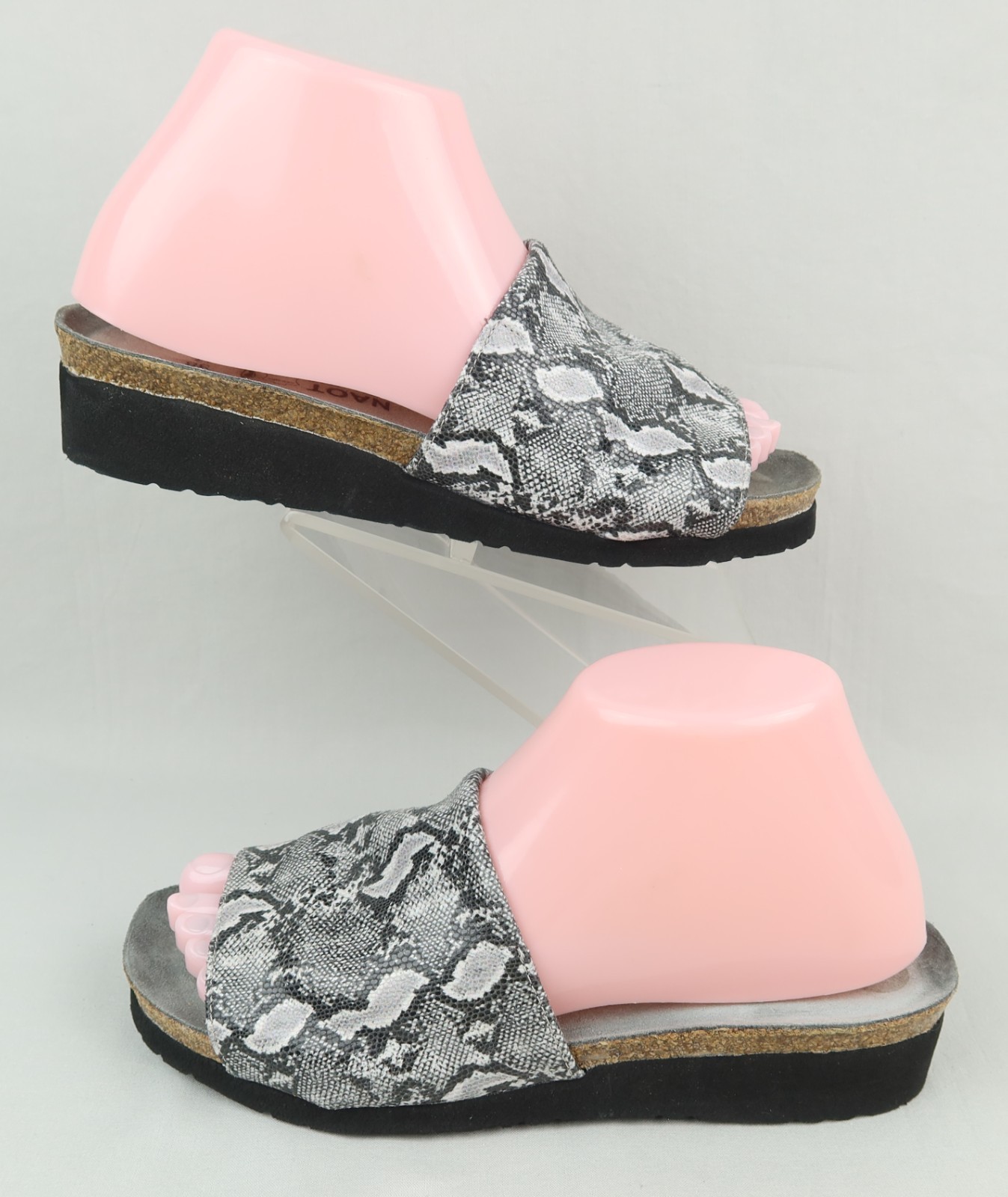 Naot Alana Slide Sandal EU 38 US 7 – 7.5 Black Python