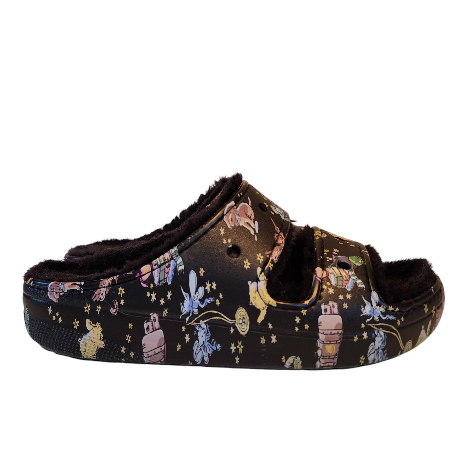 Crocs Harry Potter Vera Bradley Wizarding Cozzzzy Slides Lined Womens 11 Mens 9