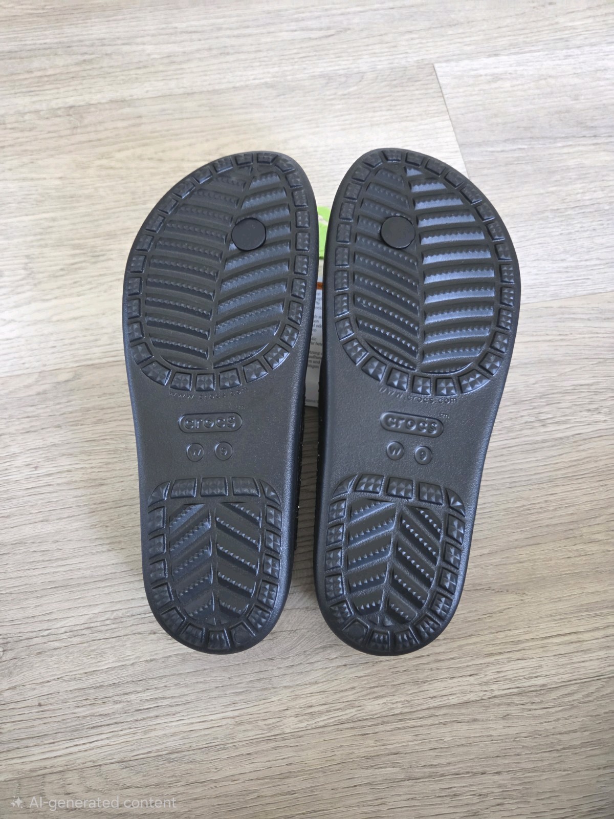 NWT Size 9 Crocs Black Sloane Glitter Crystals Flip Flop Wedge Sandals 1.25 Inch