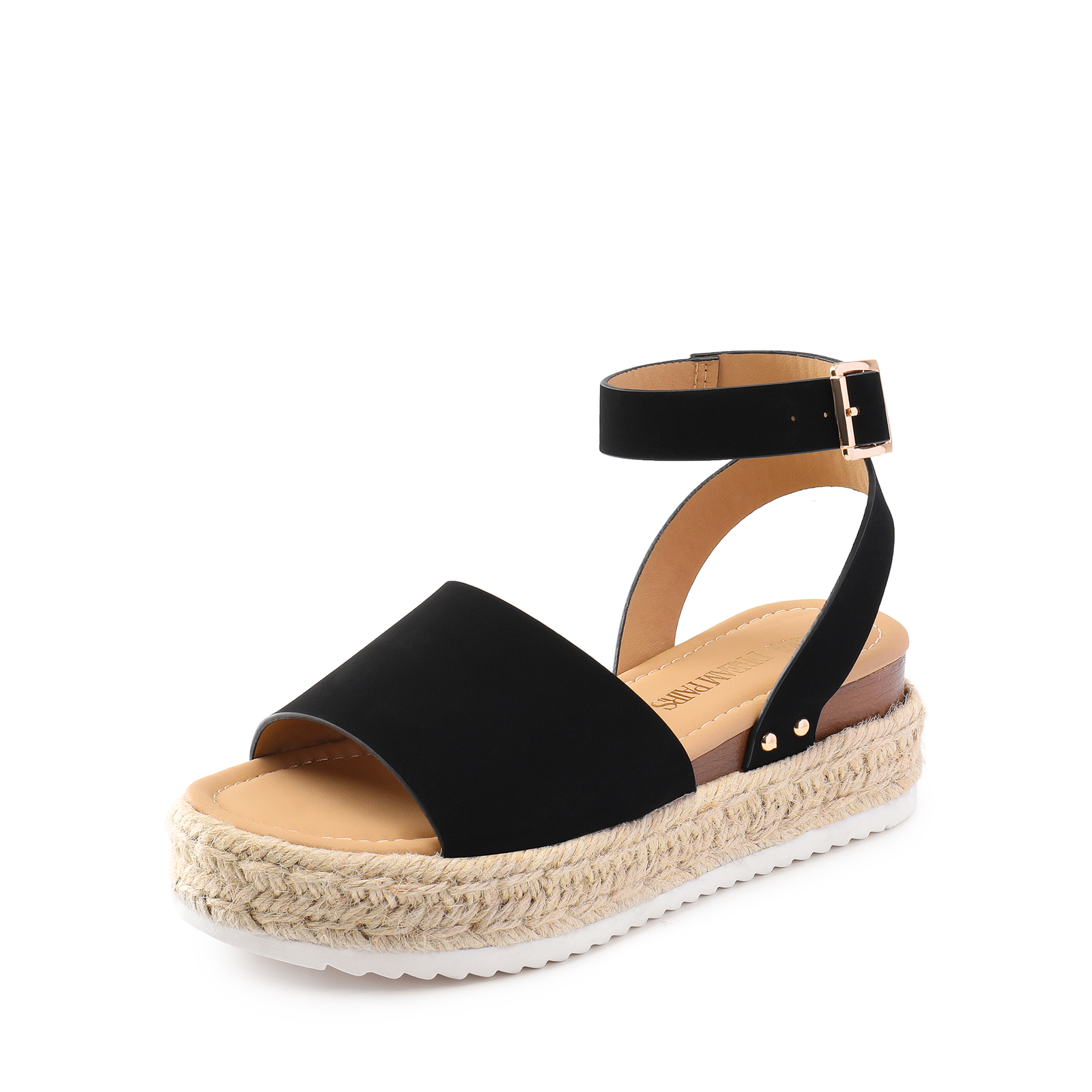 Women Platform Espadrilles Shoes Ankle Strap Open Toe Casual Dress Shoes