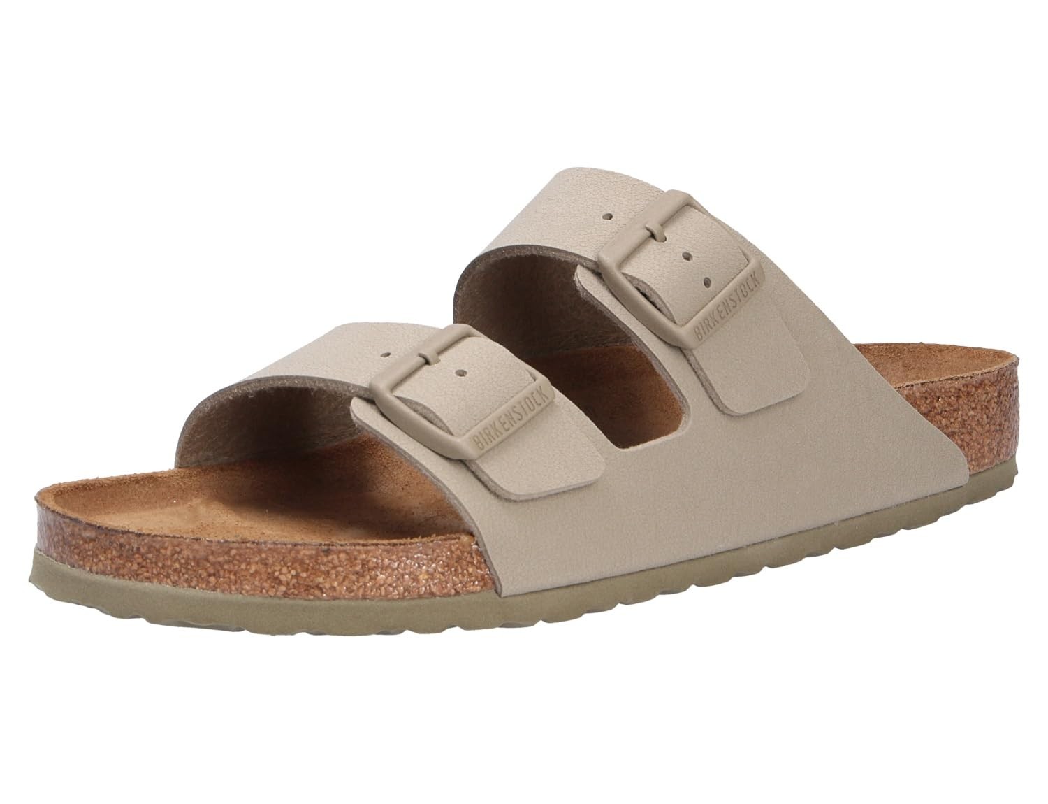 Birkenstock Unisex Arizona BS Birko-Flor Faded Khaki Sandals 7 W / 5 M US