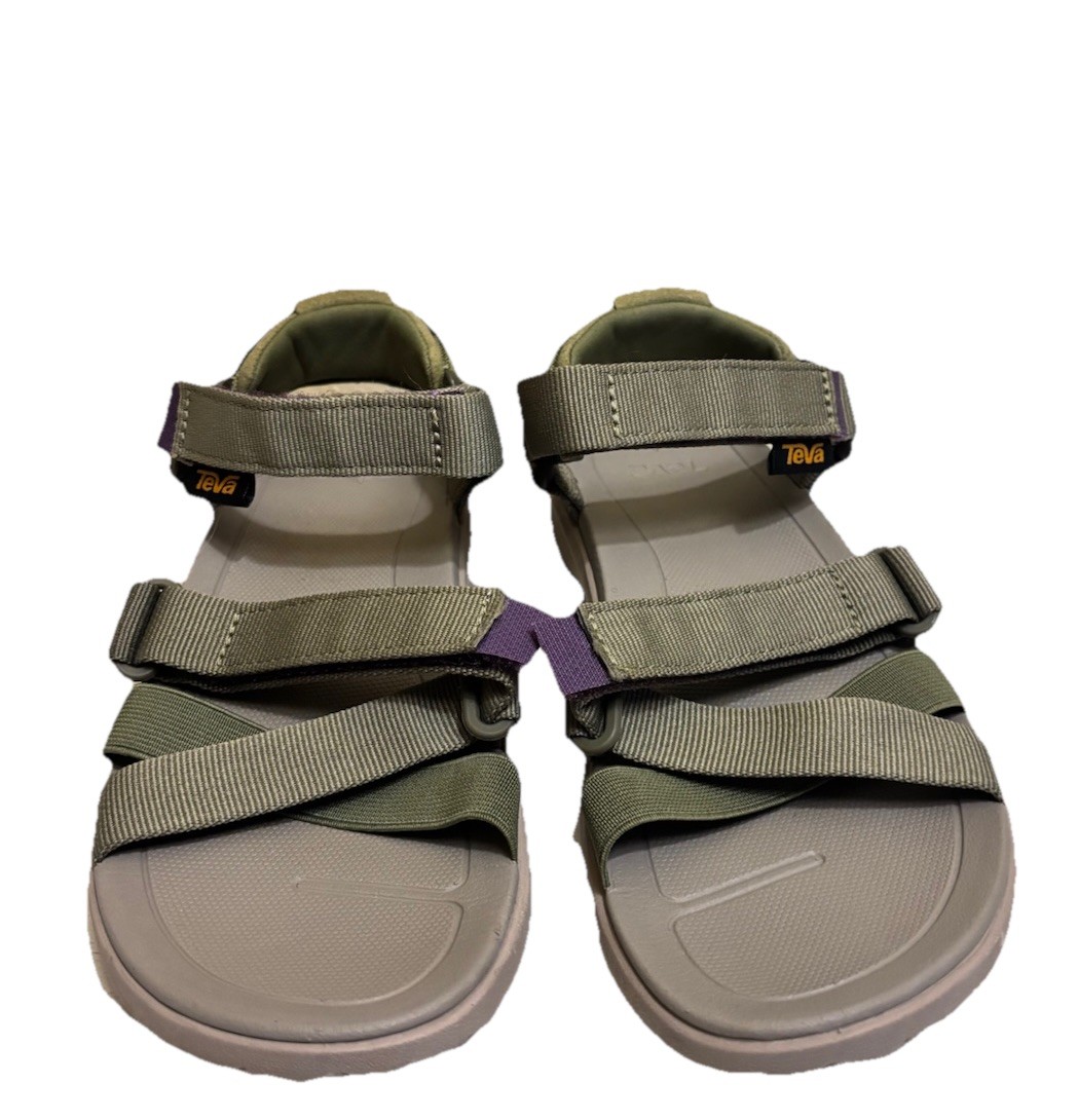 Teva Women’s Strappy Hook & Loop Sandals Green/Purple/Gray US 6 / EU 37