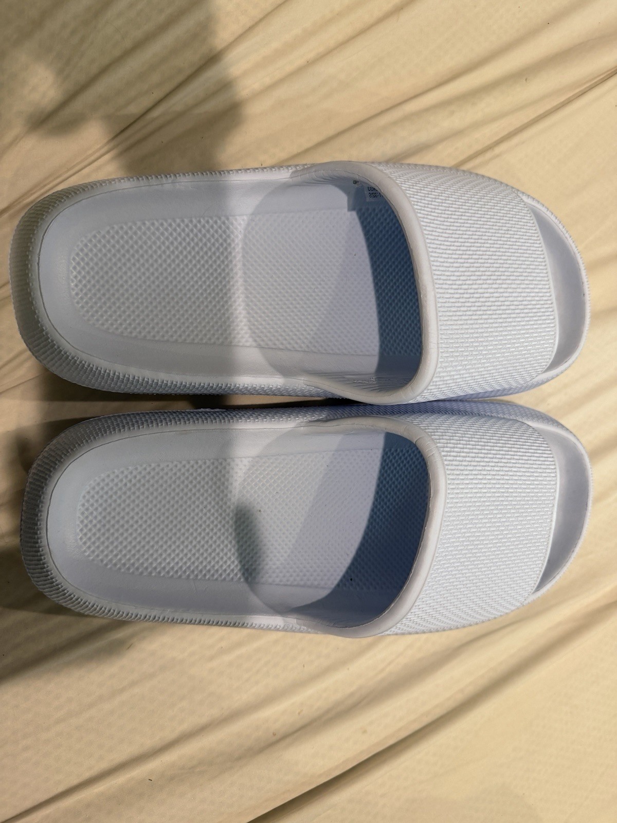 UNKNOWN BRAND Light Blue Slide Sandals-Size 9/10
