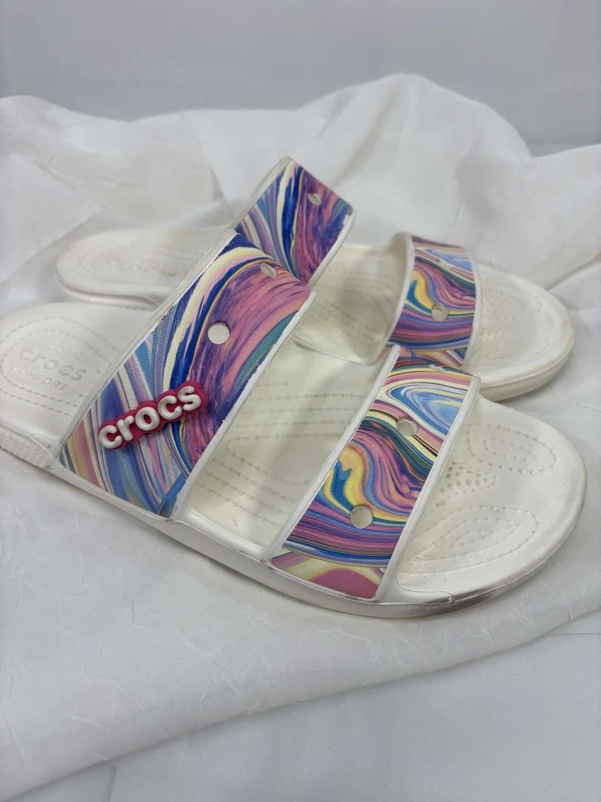 CROCS Classic Out Of This World Dual Slide Sandals Women’s Size 8