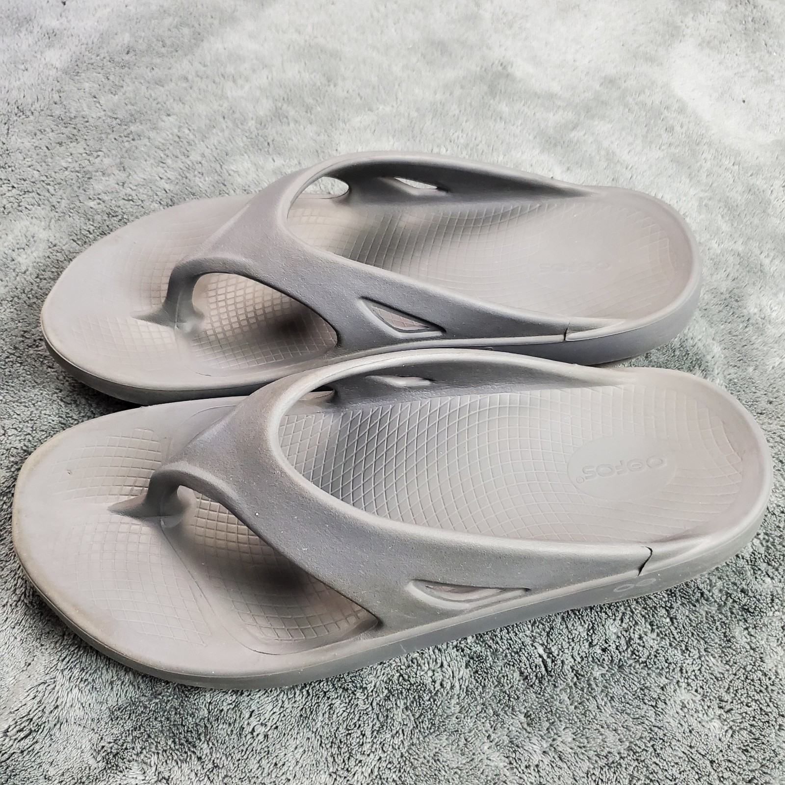 OOFOS Original Recovery Flip Flops Men’s 13 Women’s 15 Gray Comfort Thong Sandal
