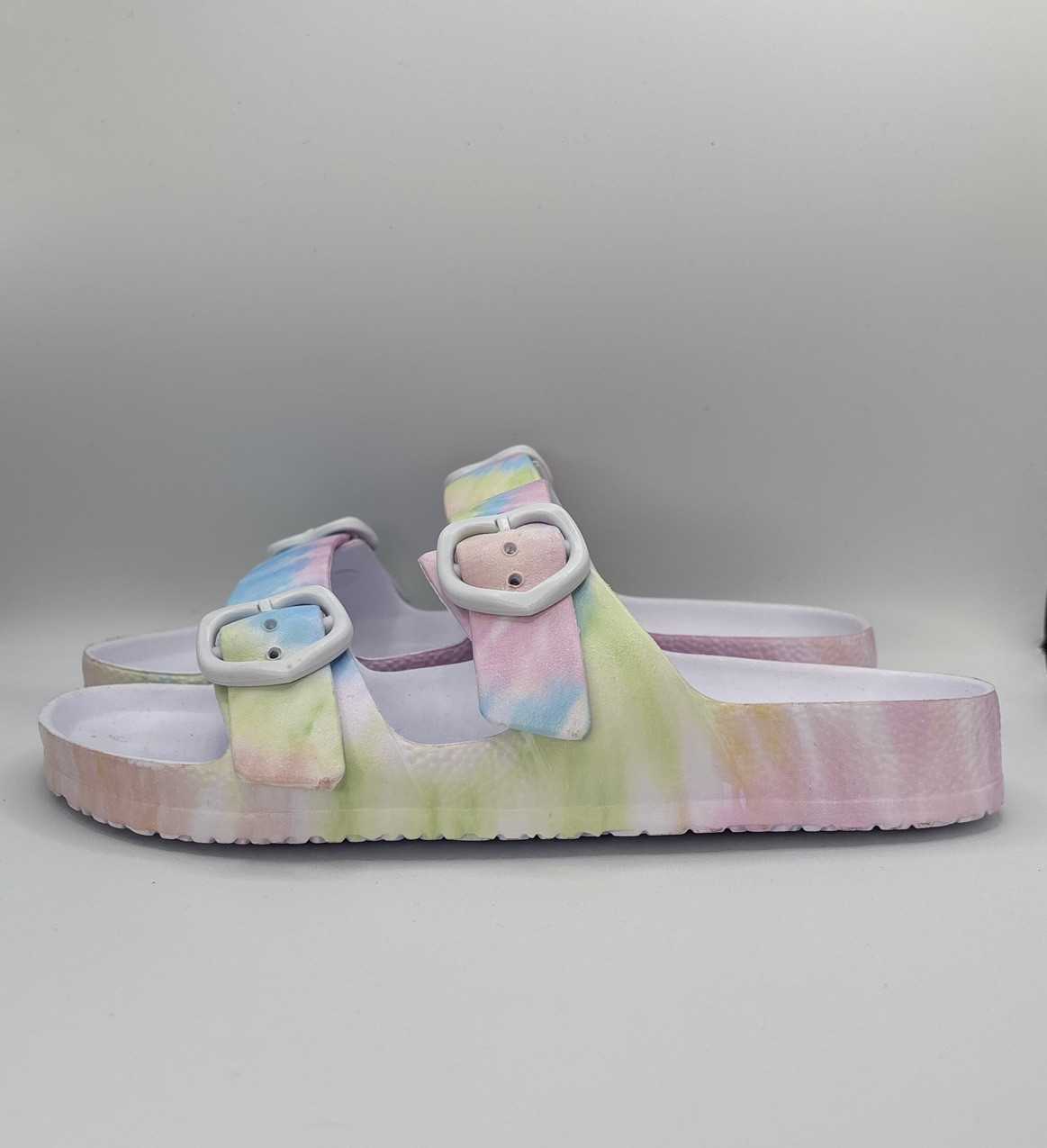 Stoney Clover Lane X Target Multi Color Tie Dye Slide Sandals Women’s Size 6 New