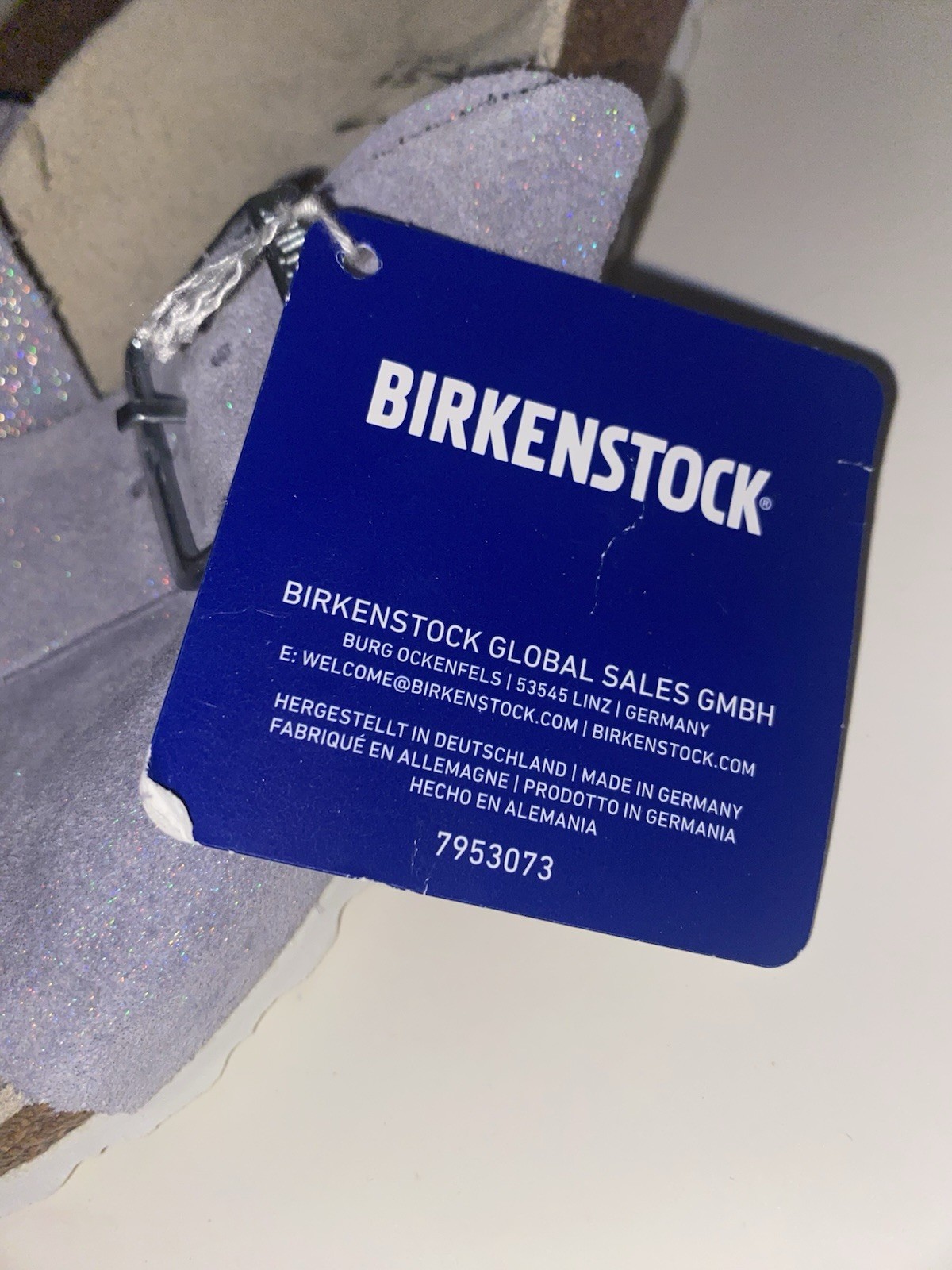 Brand New BIRKENSTOCK Siena Shimmery Purple Fog Suede Leather Sz 37 – with tags