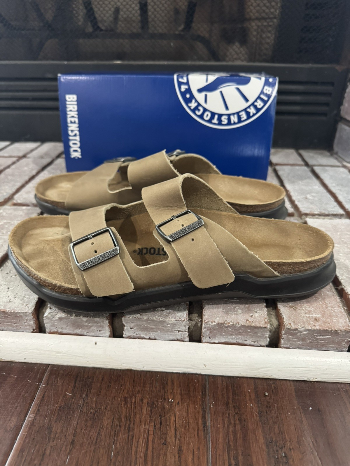 Birkenstock Arizona Crosstown Men Tobacco Brown Size U.S. 12 or 44