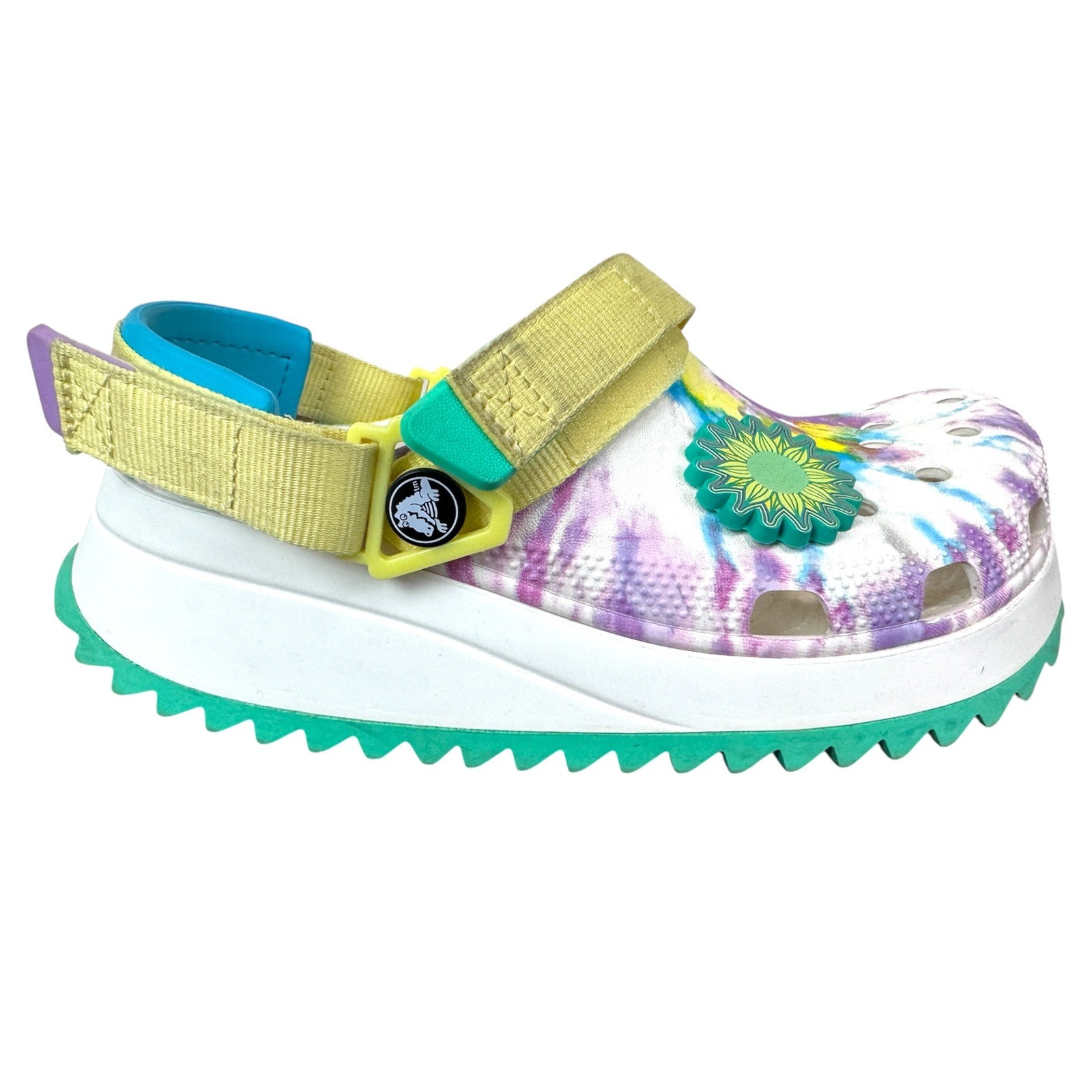 Crocs Classic Hiker Peace Out Clogs Tie Dye Platform Sandals Multi Color Size. 8
