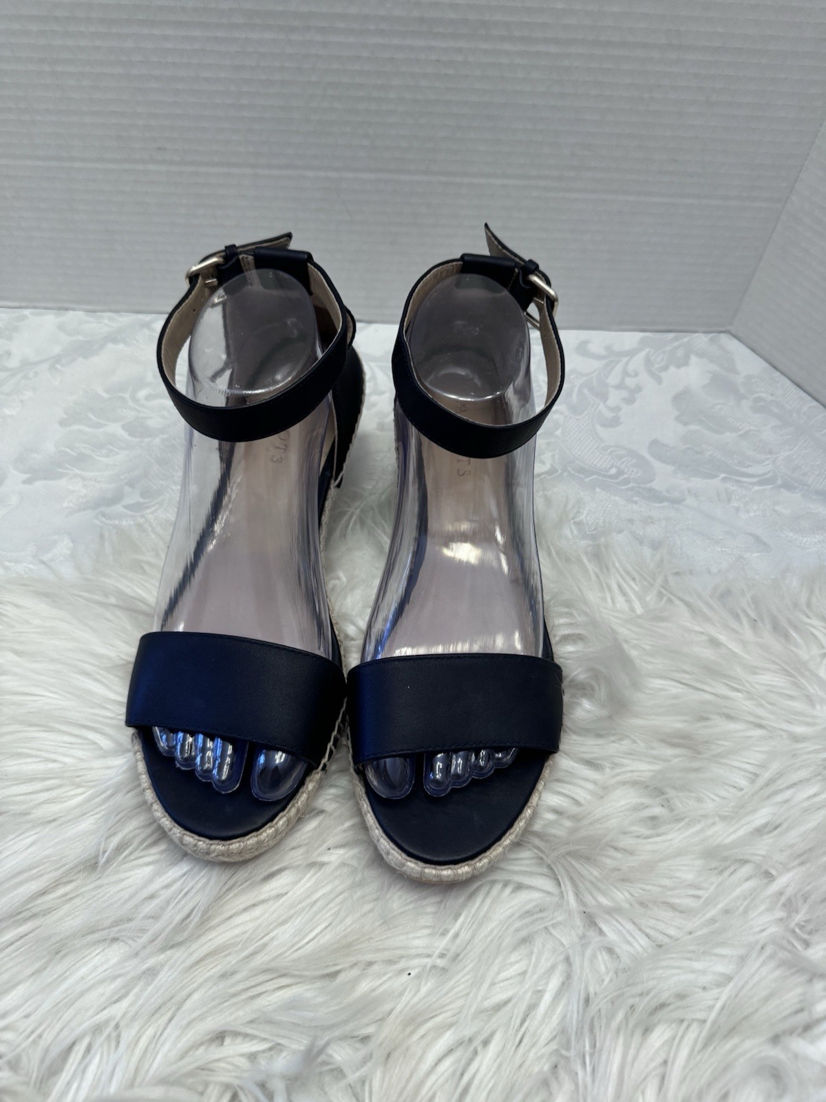 Talbots Size 9 Espadrille Wedge Sandal Open Toe Ankle Strap Comfort Preppy