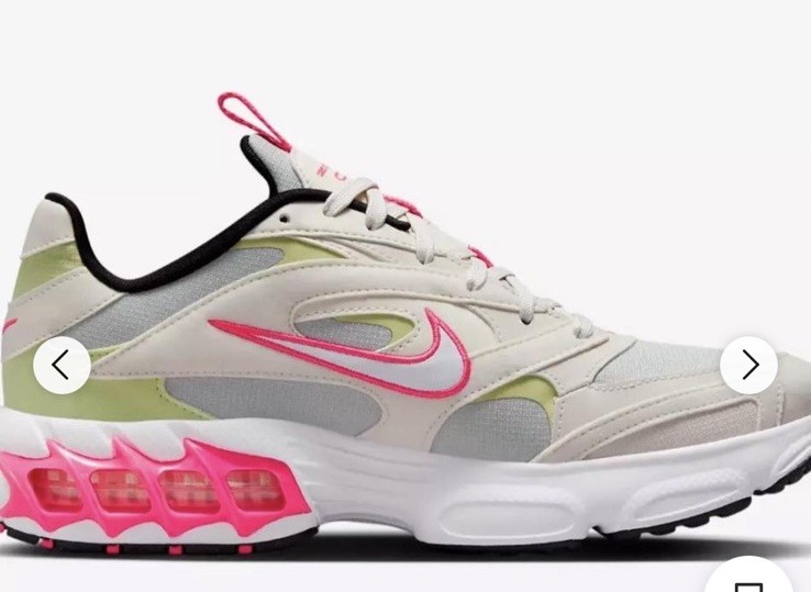 Nike Men’s Low Top Lace-Up Athletic Sneakers Colorblock White Pink Green