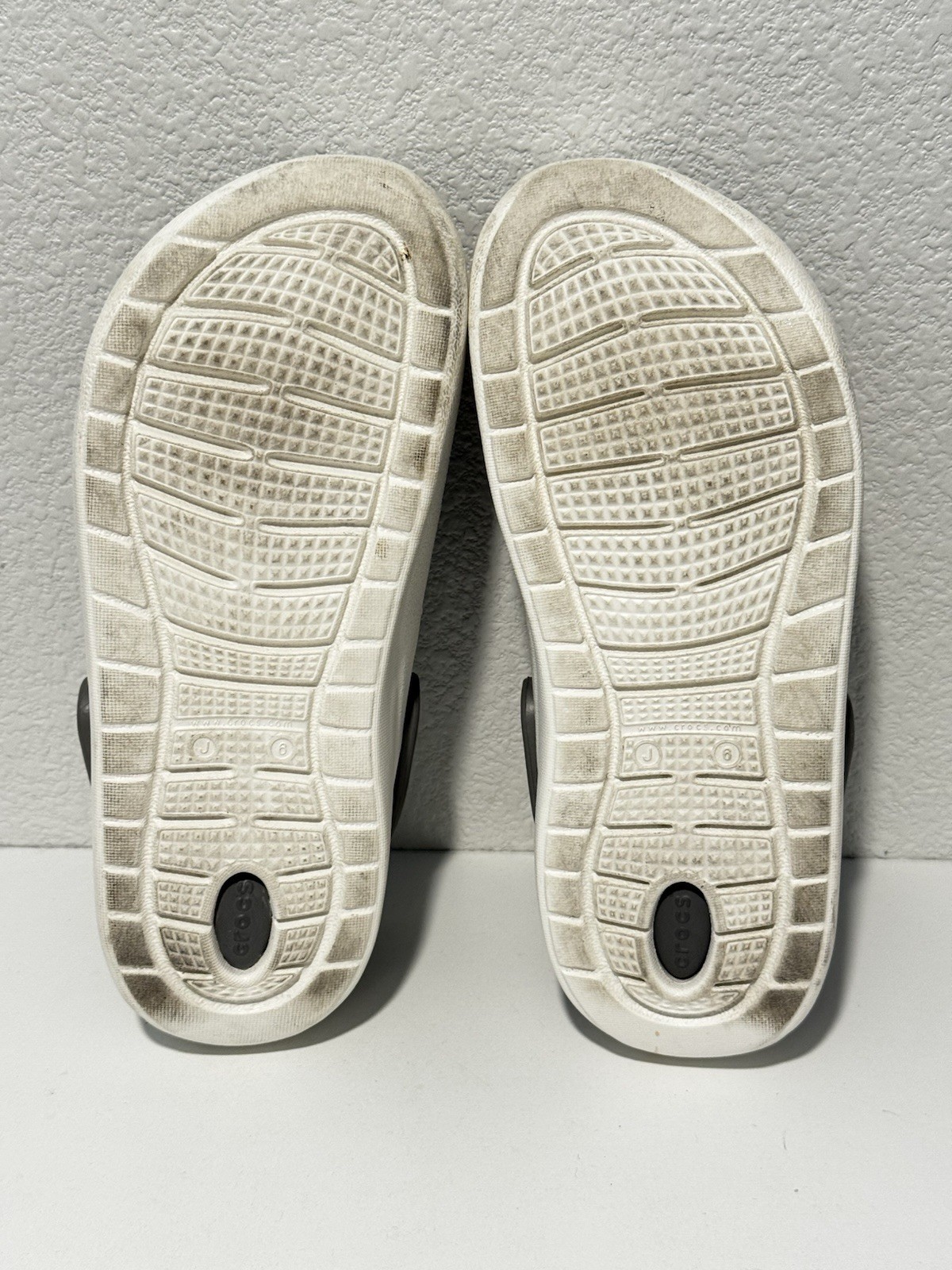 Crocs Literide 360 Clog Sandal Sz 6 Black Gray Unisex Adult Comfort Slide