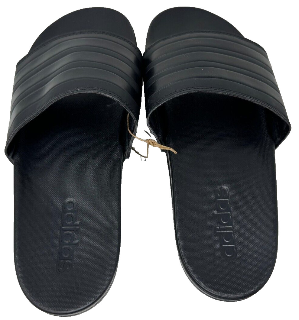 Adidas Women’s Adilette Slip On Comfort Walking Slide Sandals Black Size:7 118P