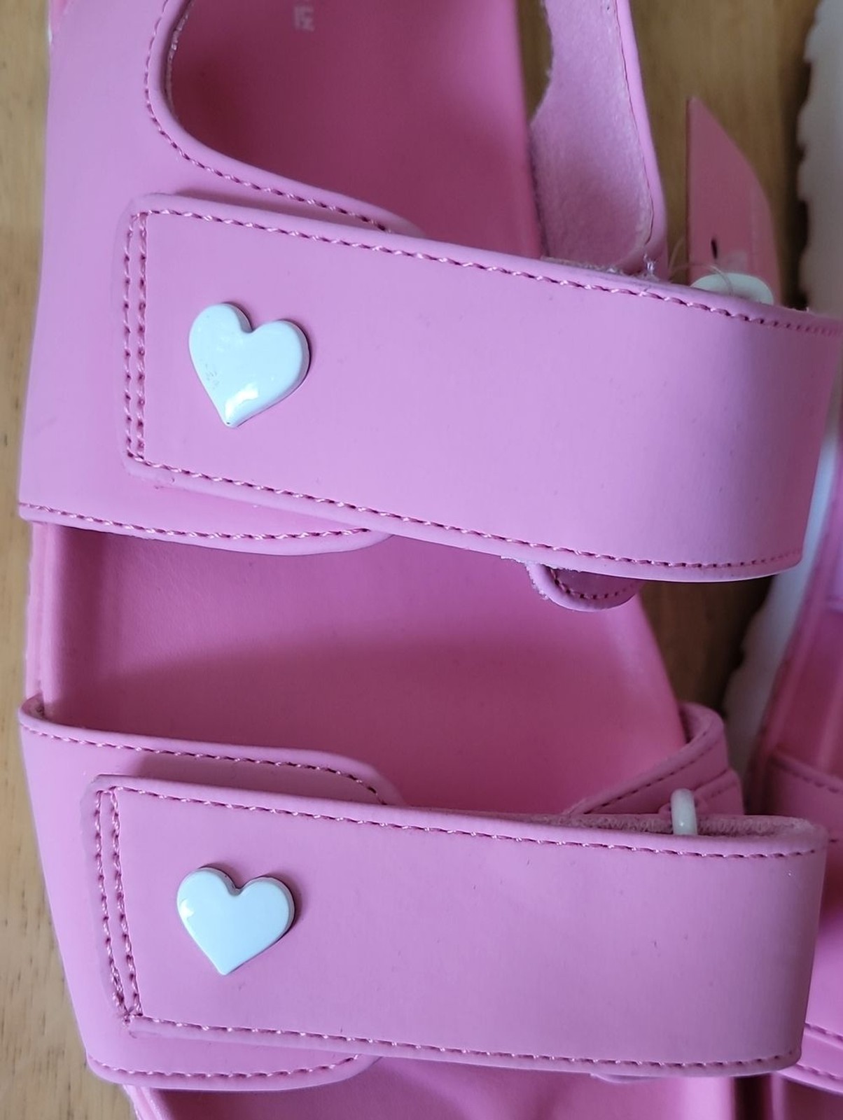 NWT Stoney Clover Lane x Target Pink Heart Sport Strap Sandals Size 8