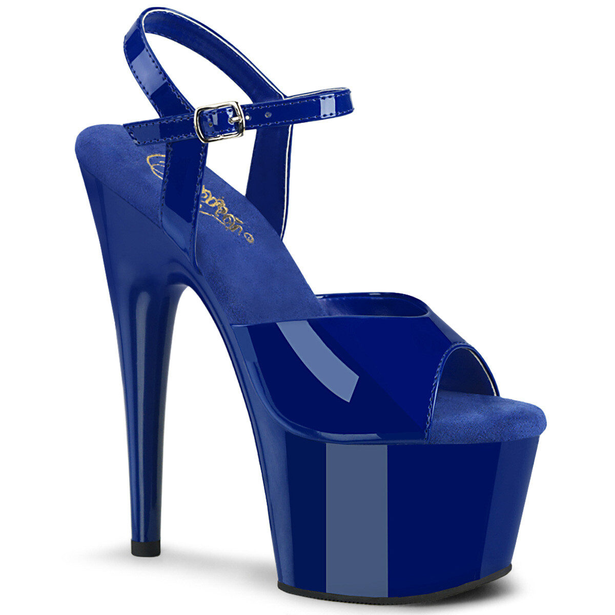 BLUE, BLACK PAT, BLACK PU, RED, CREAM, WHITE 7″ HEEL Sz 5 6 7 8 9 10 11 12 13 14