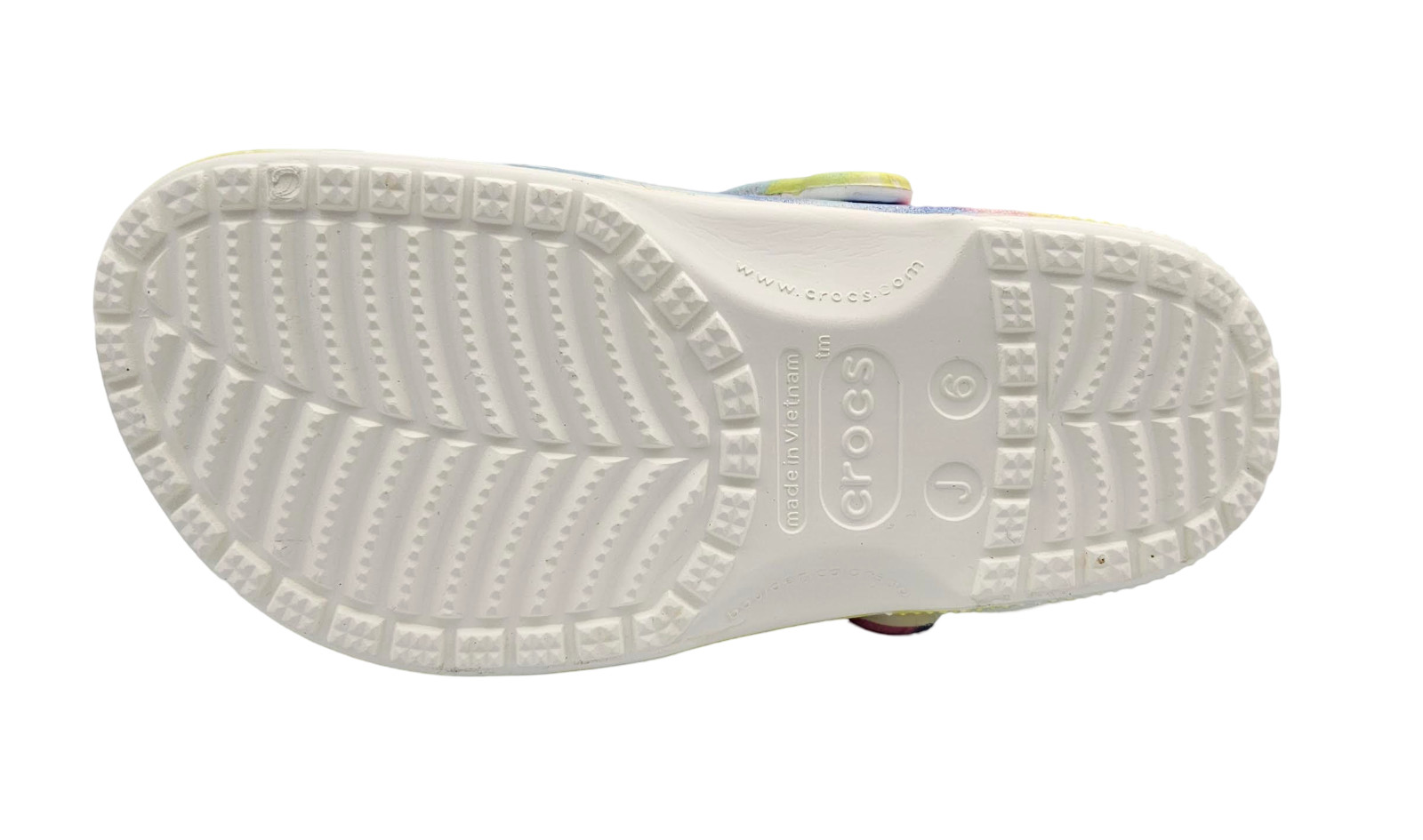 Crocs Z3414* Womens Multi Tie-Dye Graphic Classic Clogs Sandals Size 7 M
