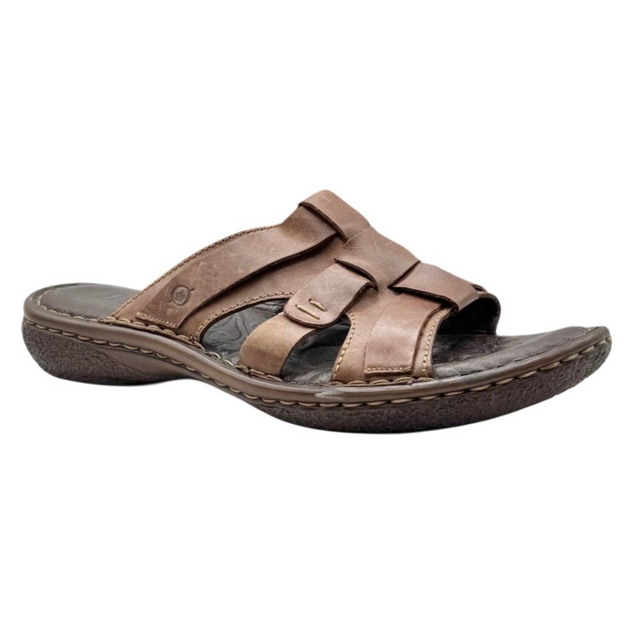 Born Sandals Leather Fisherman Slip On Casual Comfort Earthy Travel Brown 10 42