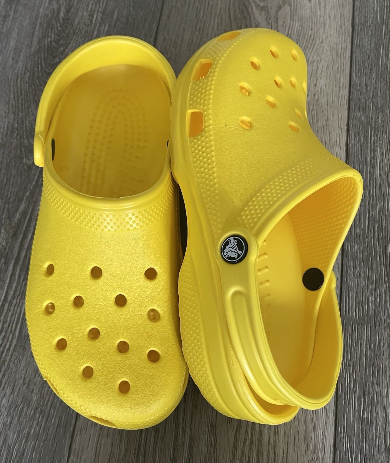 EUC Crocs Classic Clog Sandals- Bright Yellow Women’s US 10 Men’s US 8