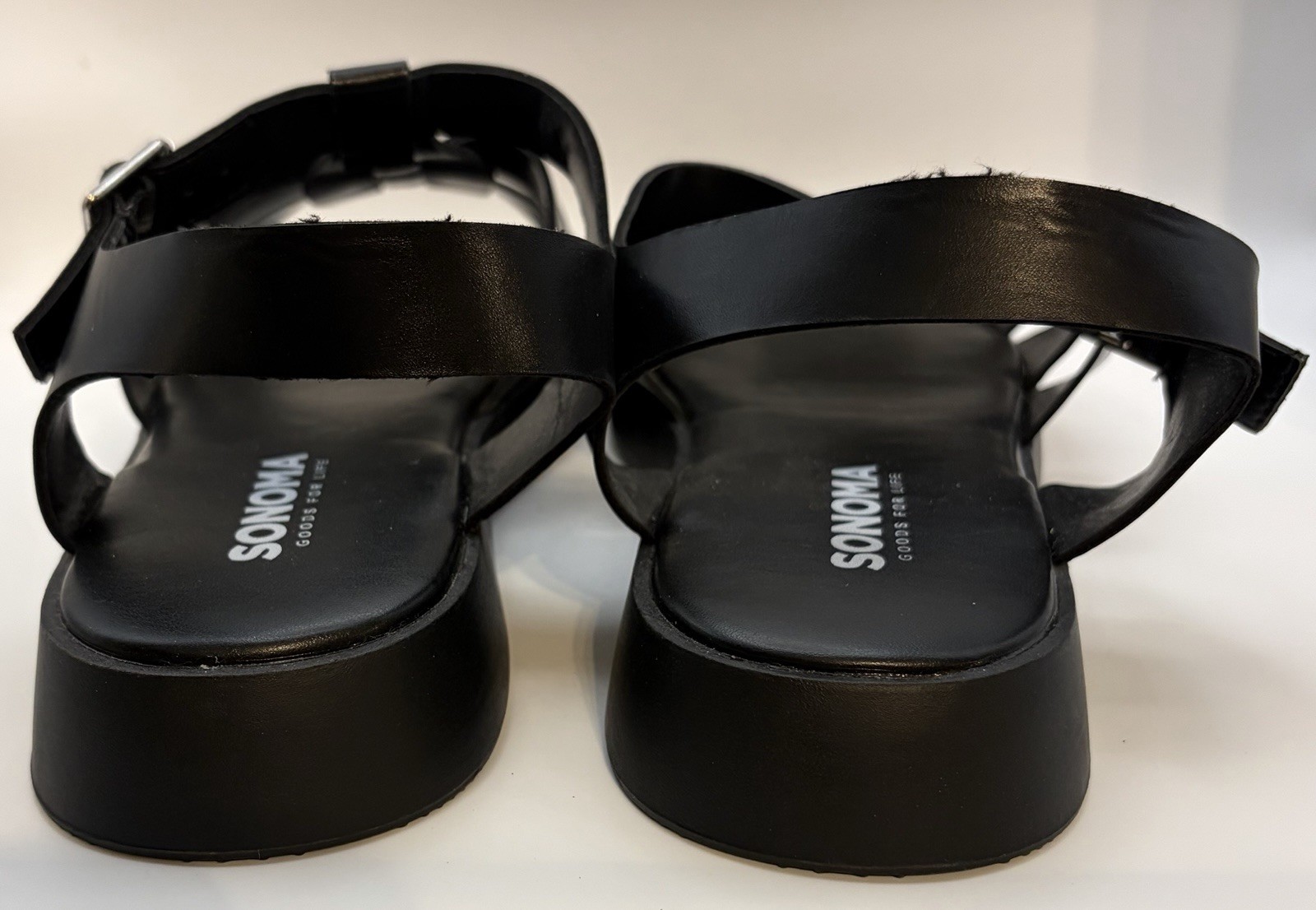 Womens Sonoma Fisherman Strappy Sandals Black Size 9 New