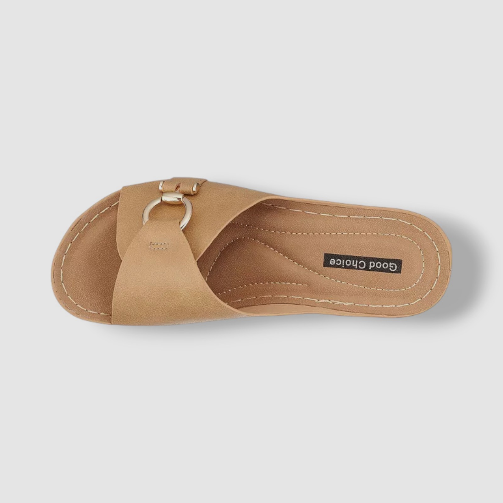 Good Choice Women’s Beige Bay Wedge Sandals Shoes Size 6.5
