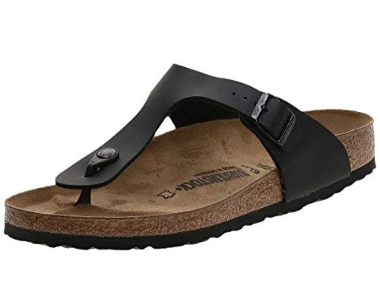 BIRKENSTOCK GIZEH BIRKO-FLOR BLACK BIRKO-FLOR MEN 5 WOMEN 7 BLACK