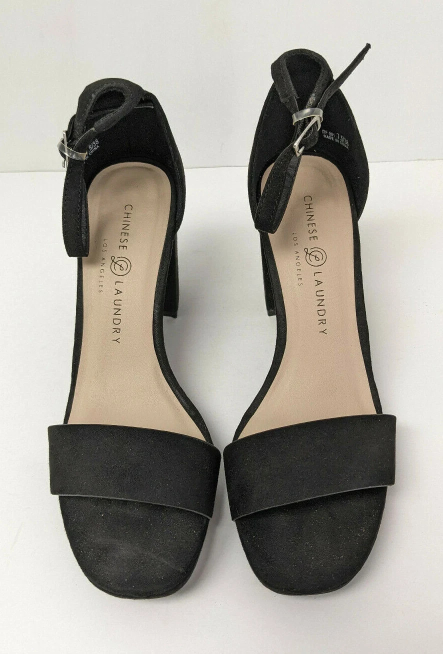Chinese Laundry Teri Heeled Sandals, Black, Women’s 7 37.5 M