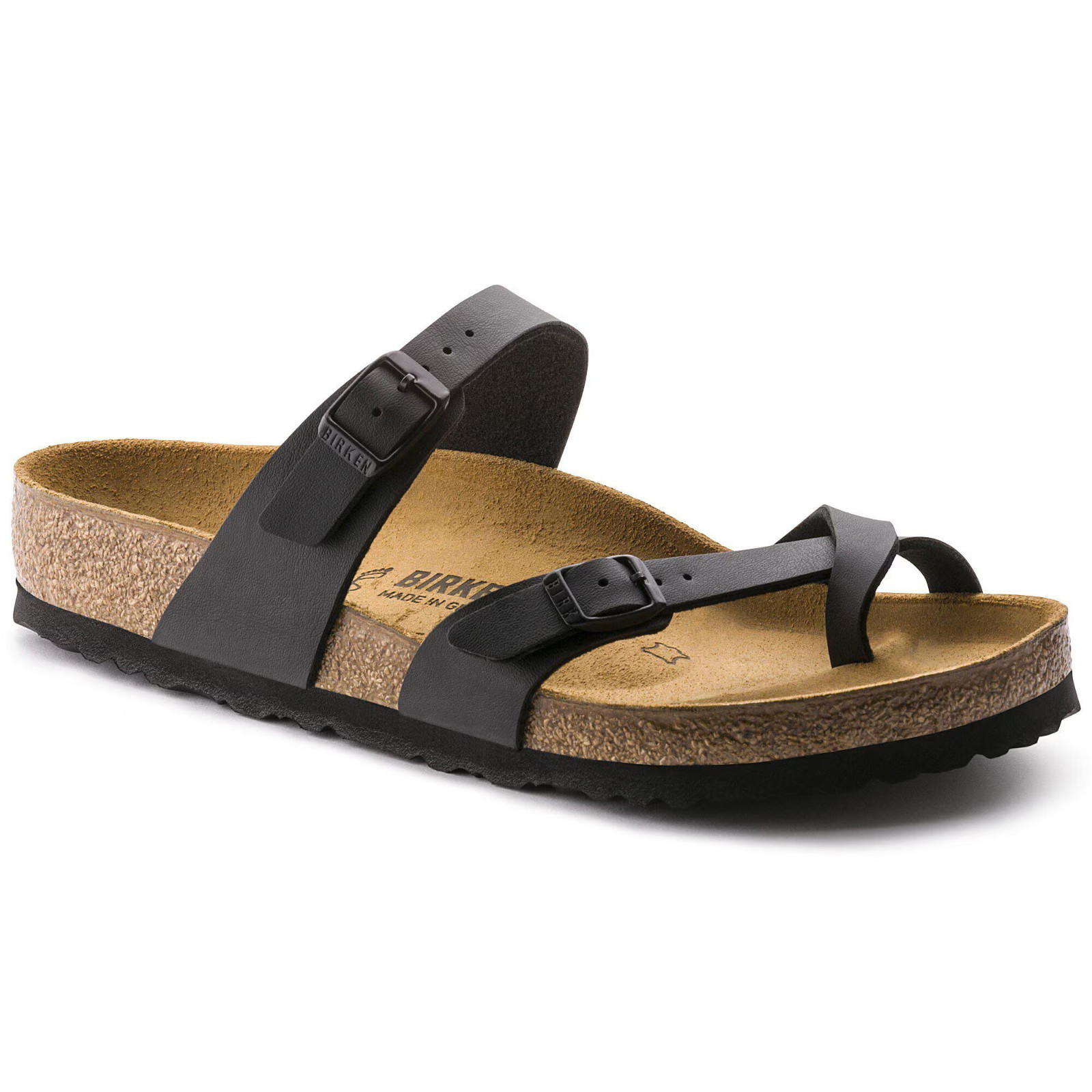 Birkenstock Mayari Black Birko-Flor Women’s Sandals – Regular Fit Sizes 37–41