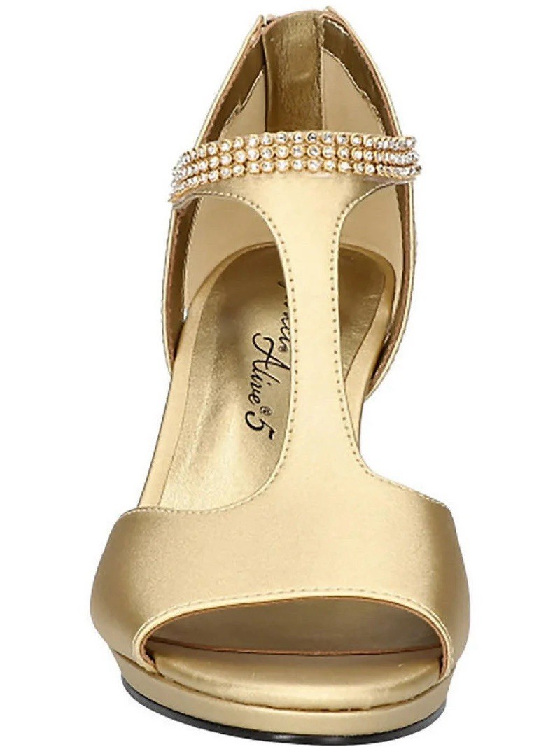 Easy Street Women’s Gold Flash Dress Sandals Shoes Size 9 N