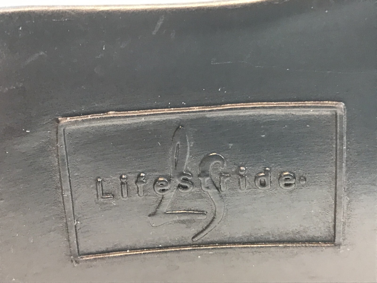 Life Stride Fabric Slip on Open Shoe Size 7 1/2 N Black with 1.25″ Wedge Heels