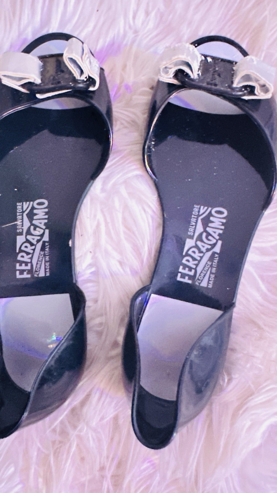 Feragamo Women Jelly Slides
