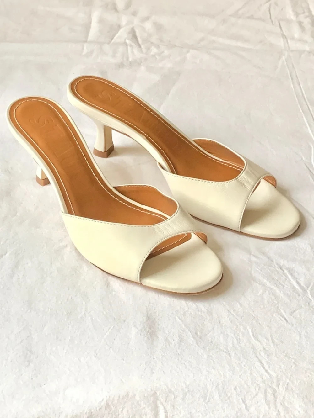 Staud Brigette Leather Heeled Sandals 36
