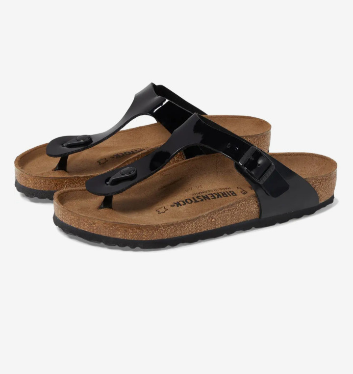 Birkenstock Gizeh Women’s Birko-Flor Thong – Black, US 10-10.5
