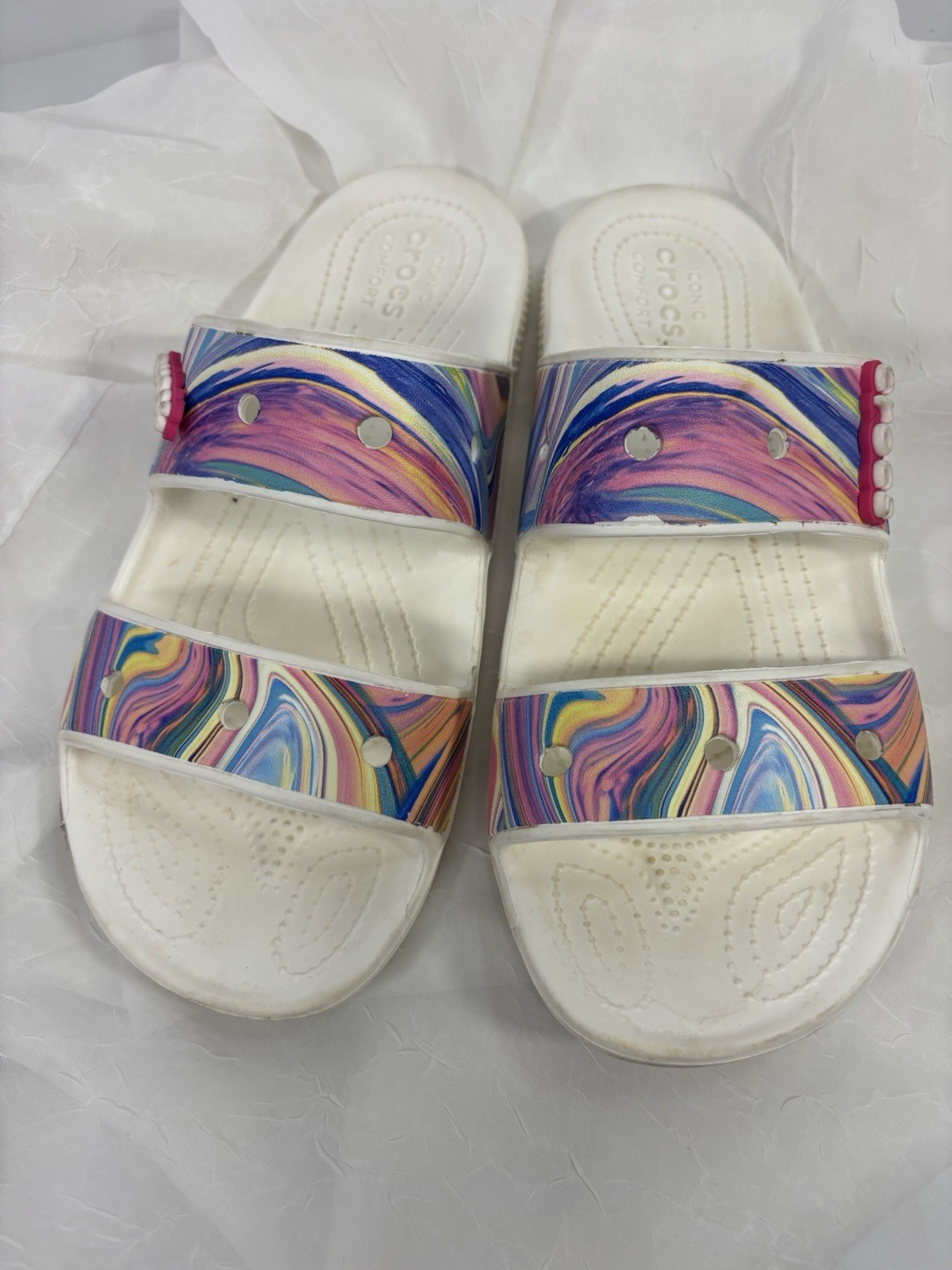 CROCS Classic Out Of This World Dual Slide Sandals Women’s Size 8