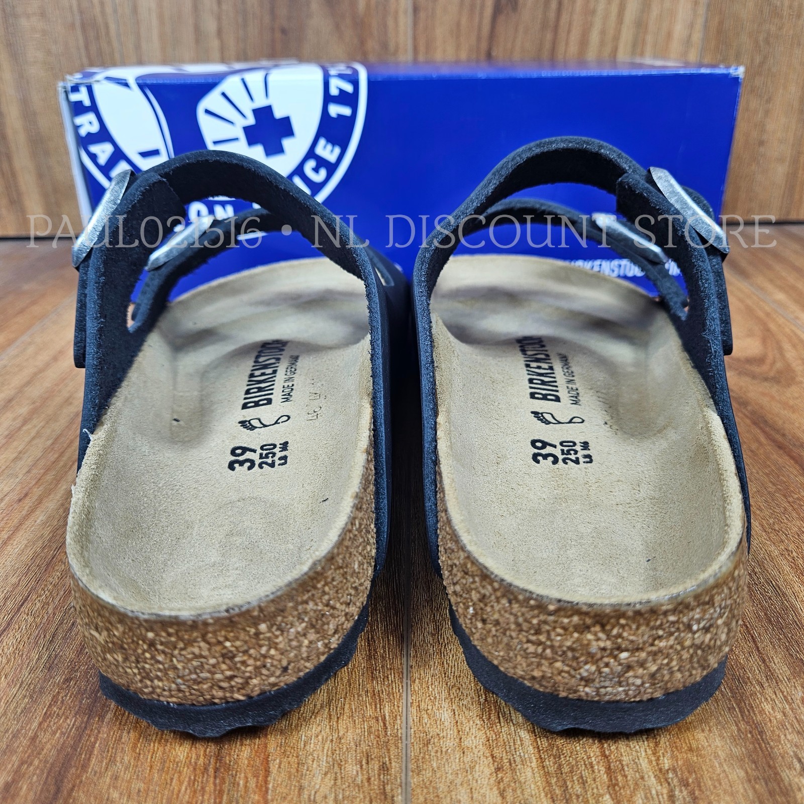 BIRKENSTOCK Women’s Men’s Arizona BS Natural Leather Oiled Sandals ~ Black