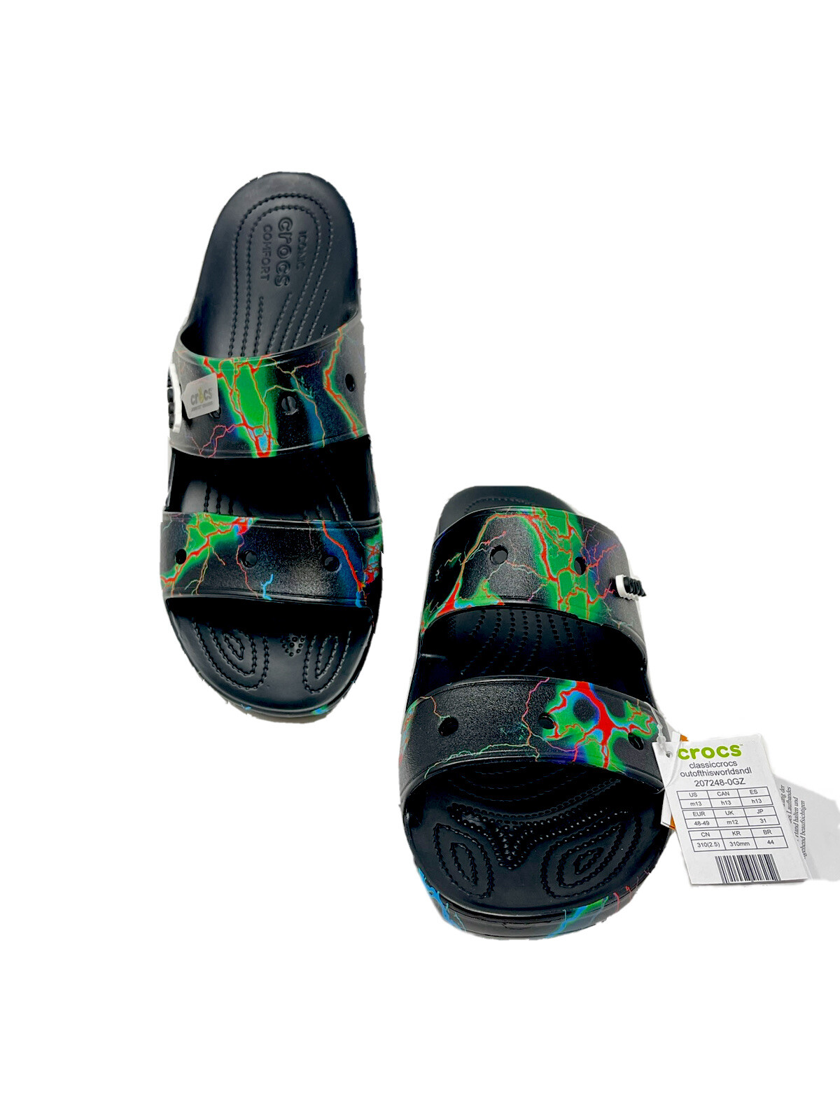 Crocs Classic Out Of This World Slide 2-Strap Sandal Pick Sz NEW