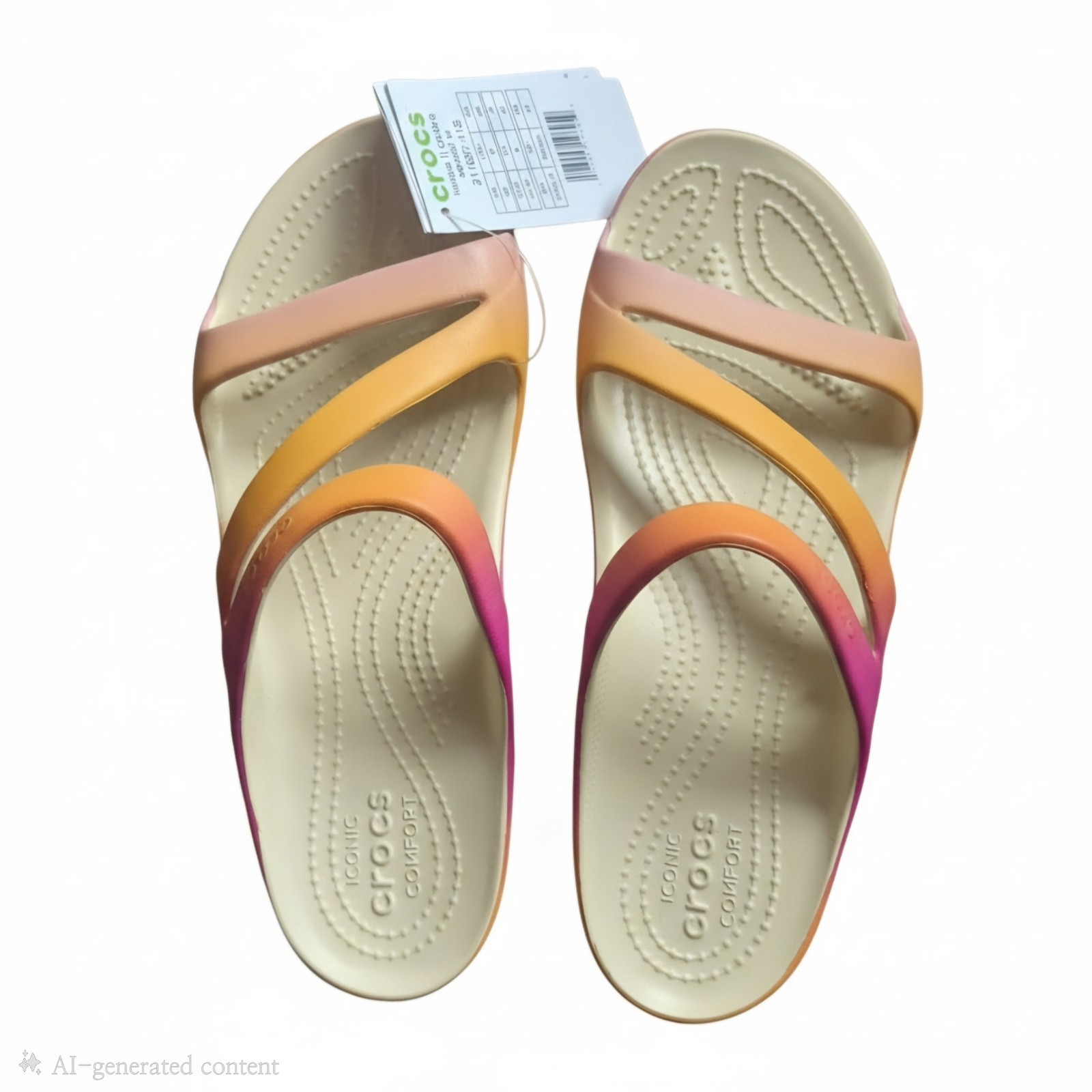 Crocs Women’s Kadee II Ombre Sandal Slide US 8