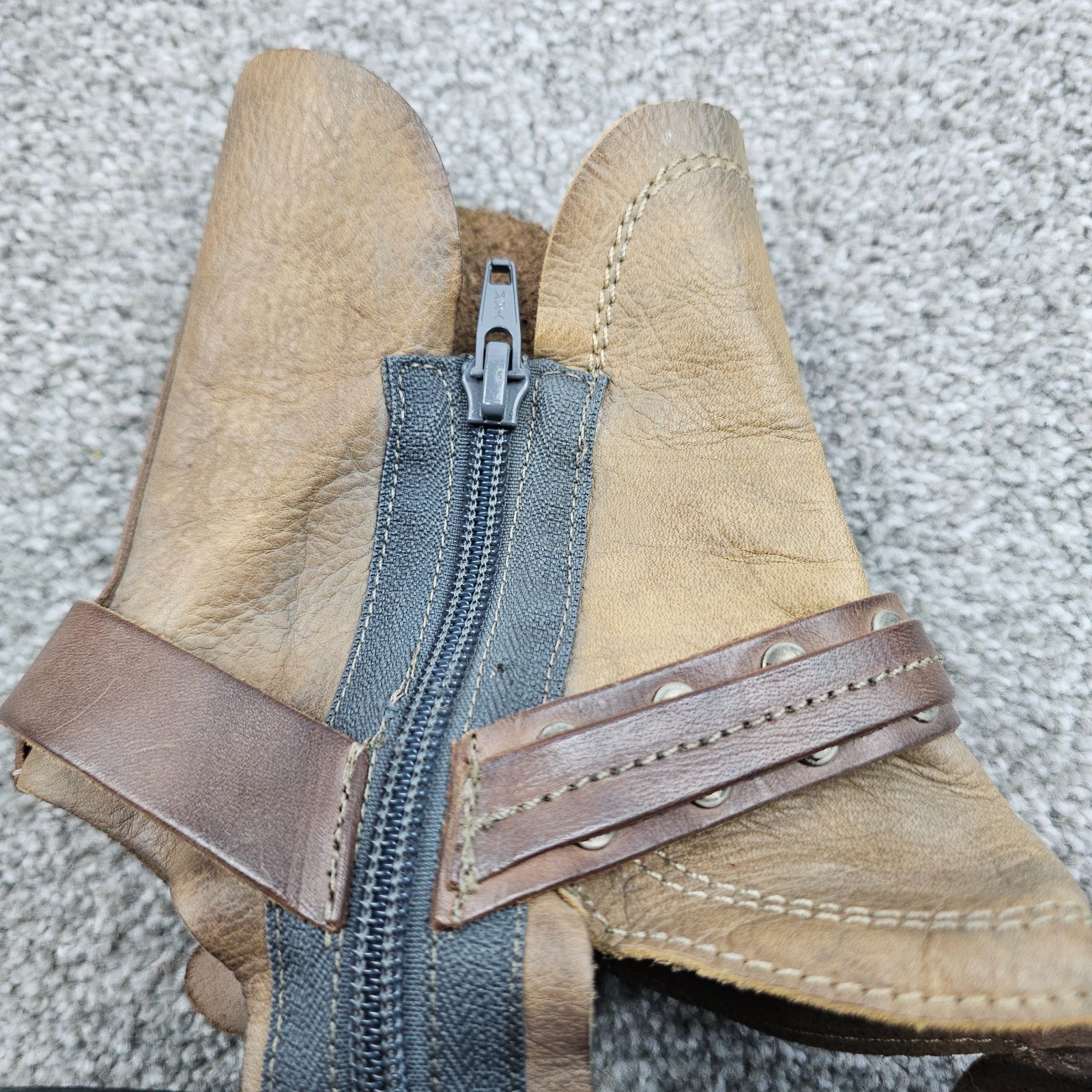 Free People Everything Went West Tan Boot Sandals Size EU 37 US 6.5 Boho Fairy