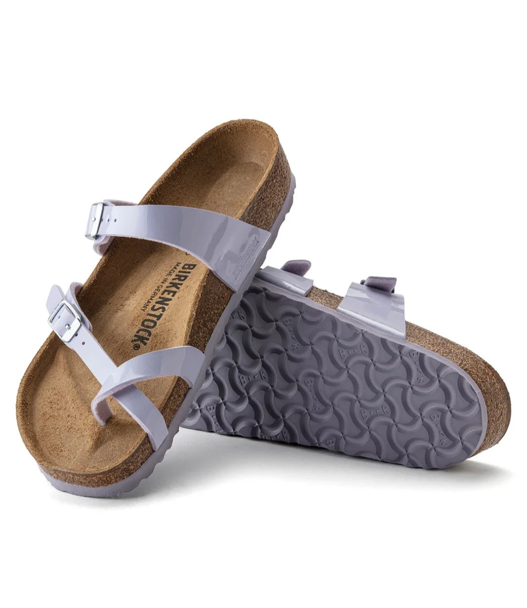 Birkenstock Mayari Birko-Flor® Patent purple fog EU 37 US 6-6.5 regular/wide