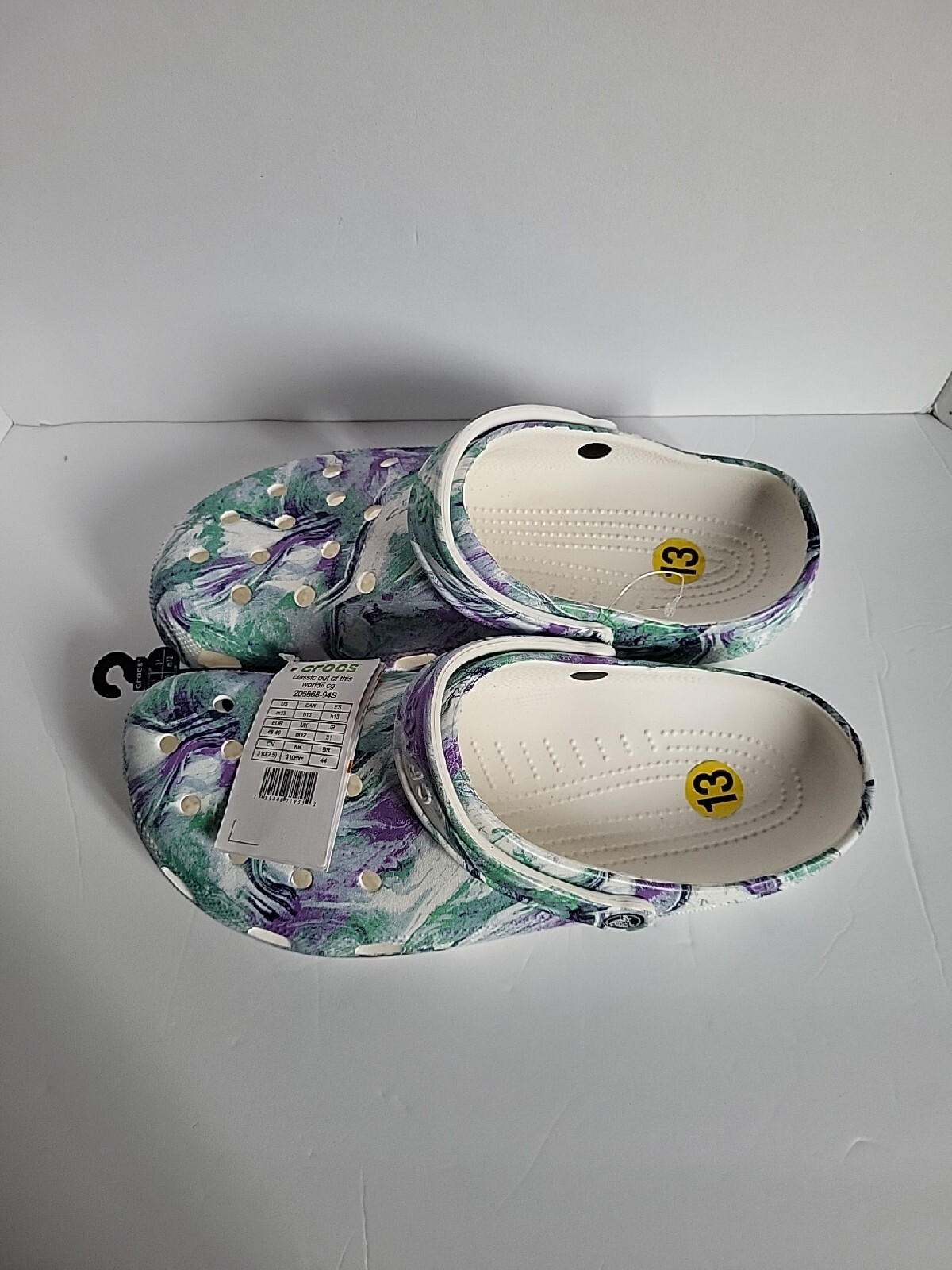Crocs Classic Out Of This World II Clogs Purple Green 206868-94S Men’s 13 NWT