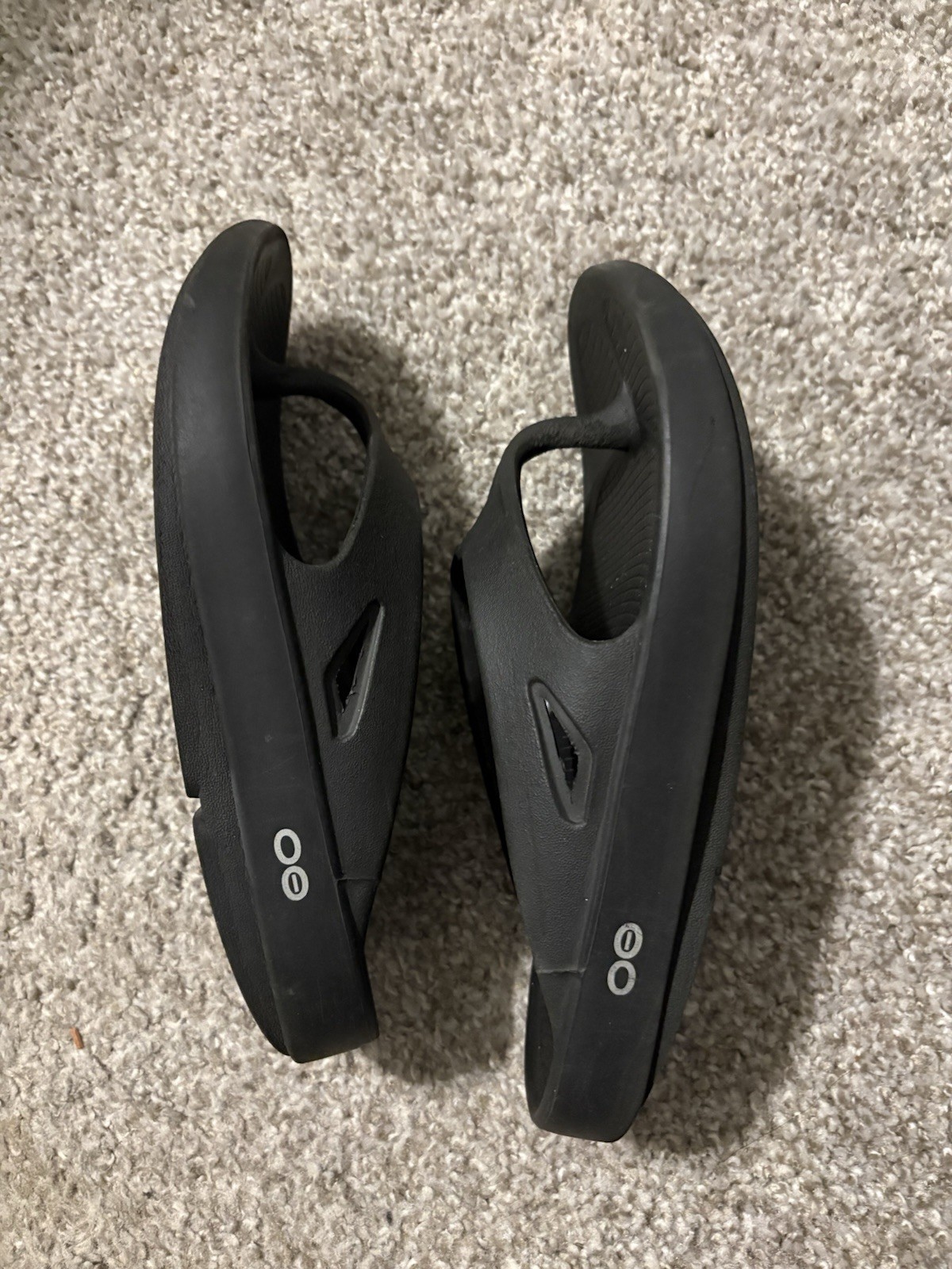 Oofos Original Unisex Thong Sandals Black Sz Men’s 4/Women’s 6 Slipe On