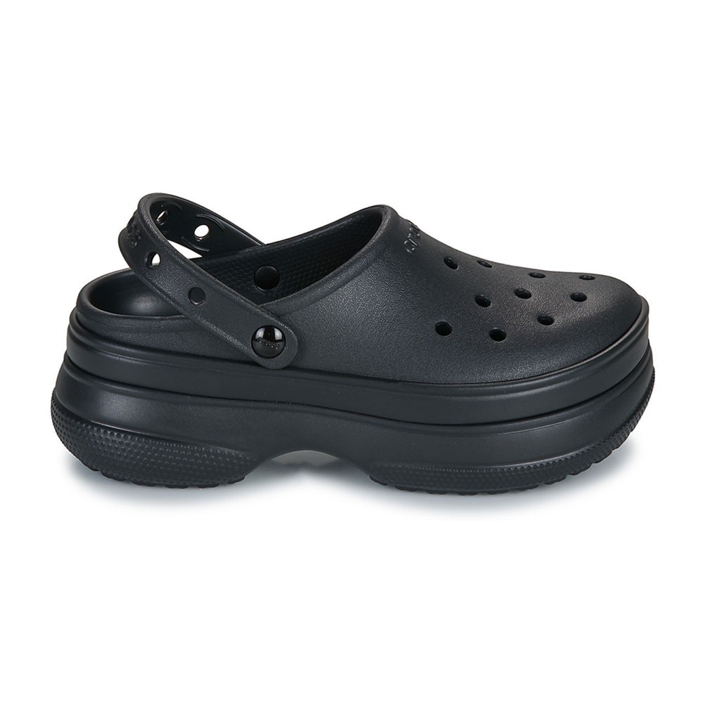 New CROCS Womens CLASSIC STACKED CLOG 211355-060 BLACK US W 5-9 TAKSE